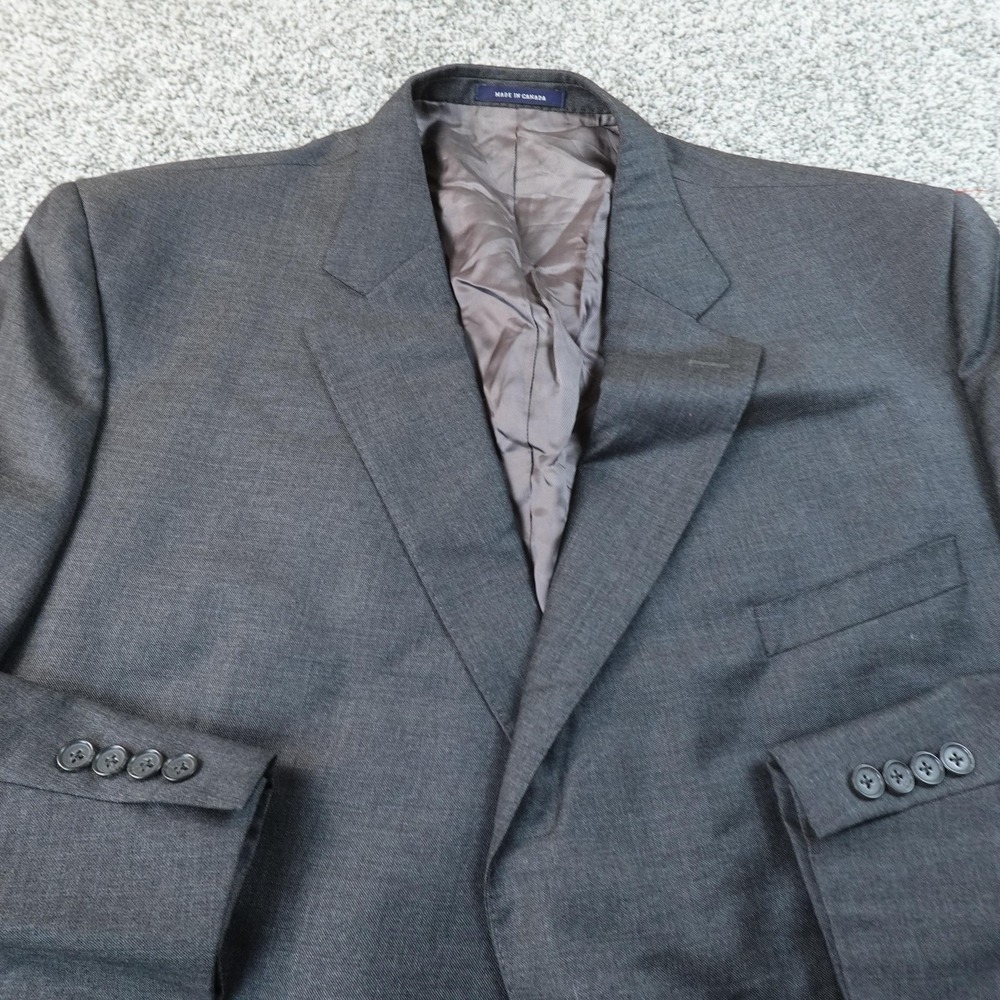 Daniel Cremieux Blazer Mens 50 Gray Loro Piana Wool‎ Suit Jacket Coat Top Canada